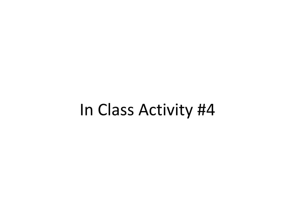 in class activity 4