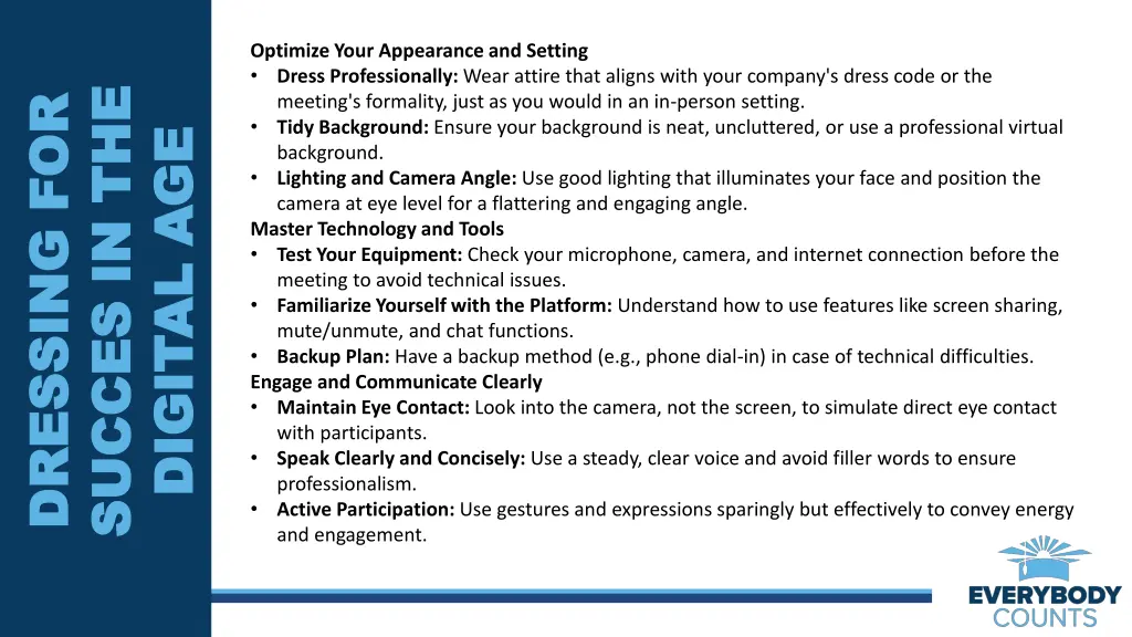 optimize your appearance and setting dress