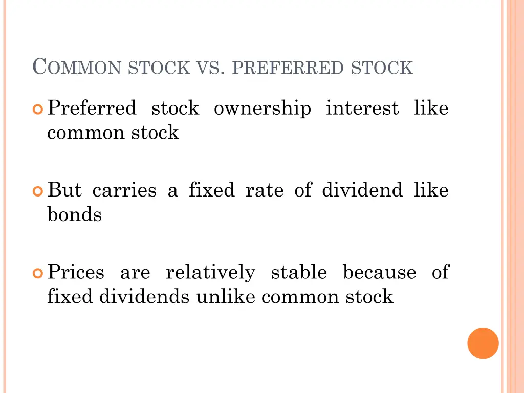 c ommon stock vs preferred stock