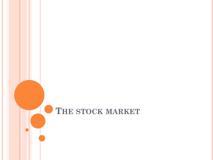 t he stock market