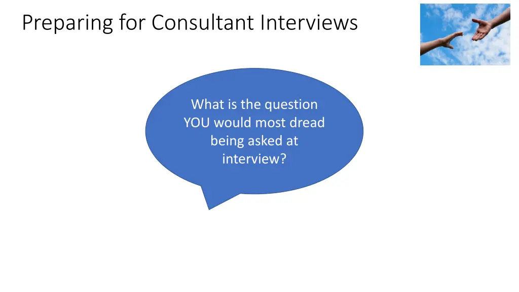 preparing for consultant interviews
