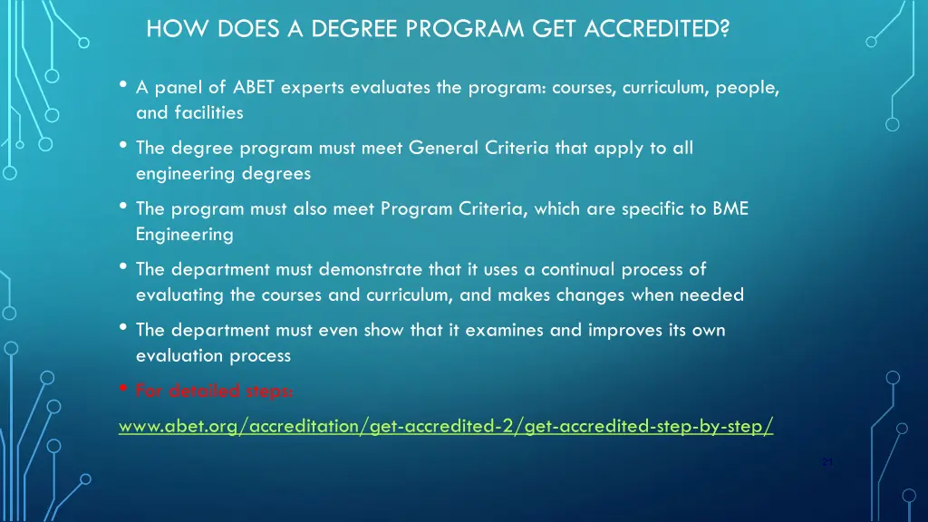 how does a degree program get accredited