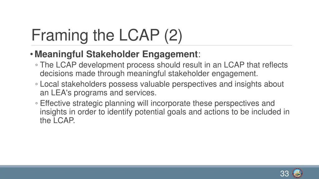 framing the lcap 2 meaningful stakeholder