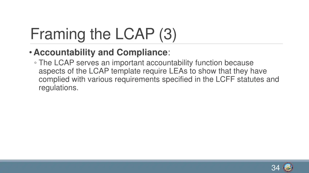 framing the lcap 3 accountability and compliance