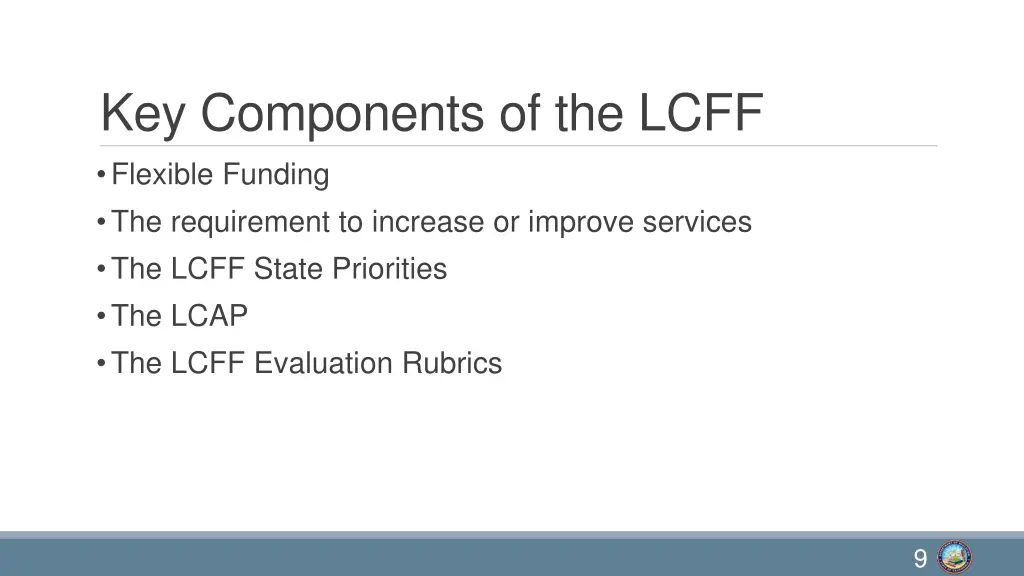 key components of the lcff flexible funding