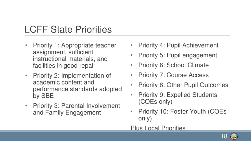 lcff state priorities