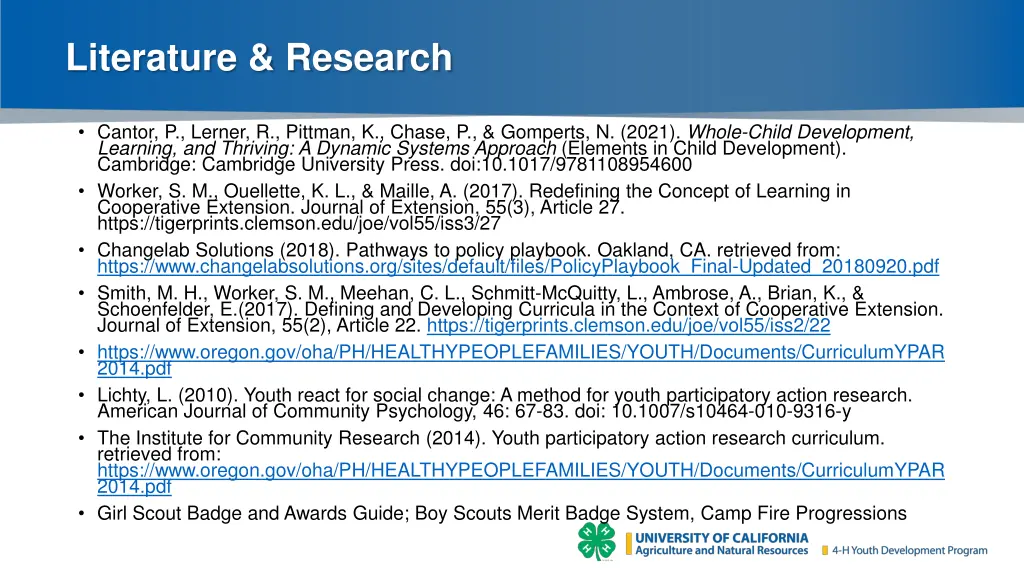 literature research