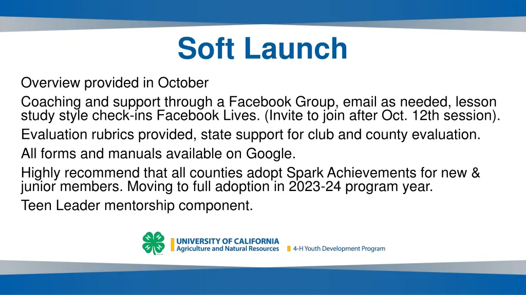 soft launch