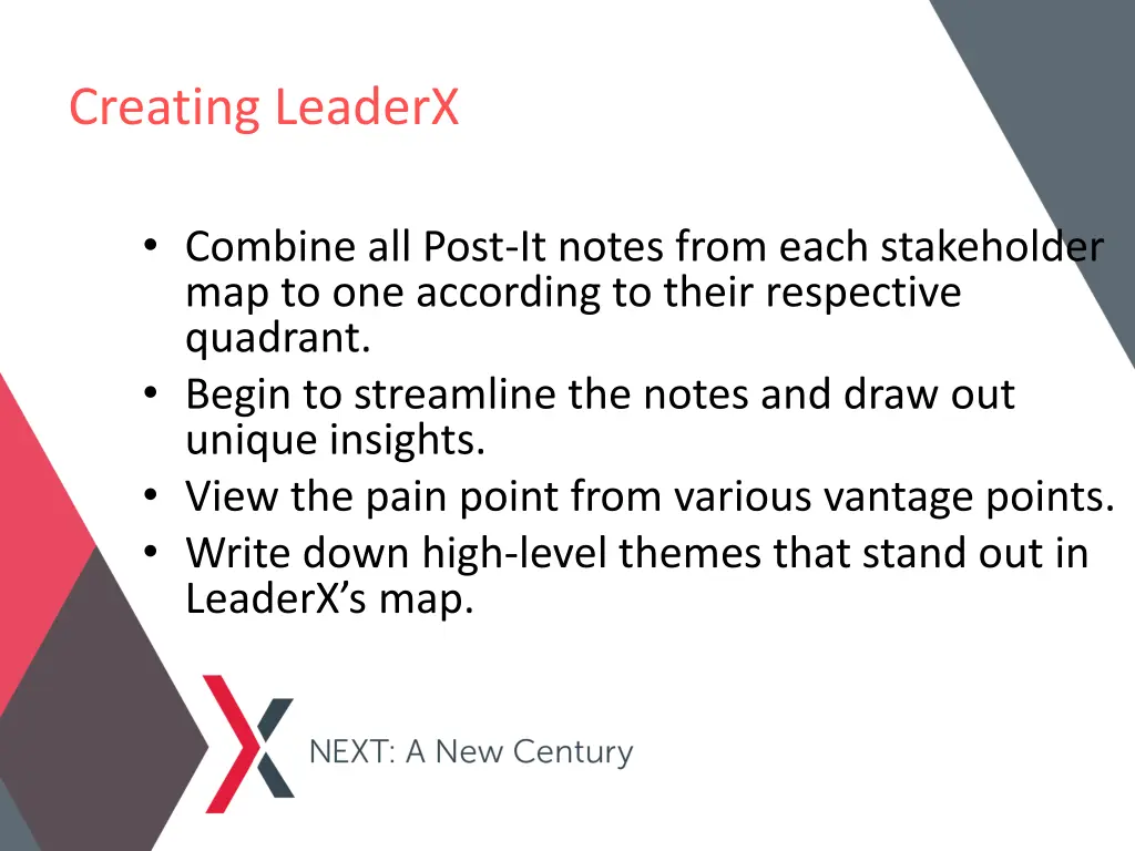 creating leaderx
