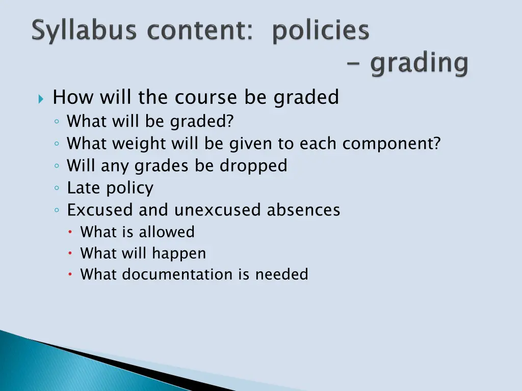how will the course be graded what will be graded