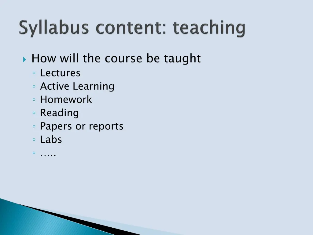 how will the course be taught lectures active