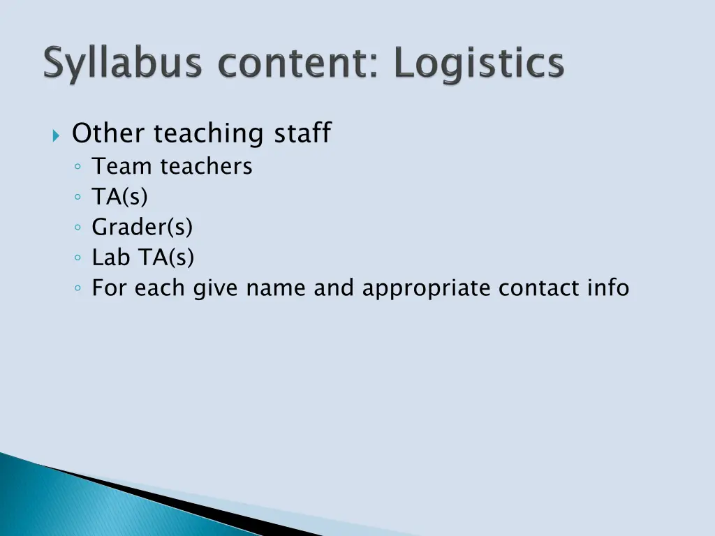 other teaching staff team teachers ta s grader