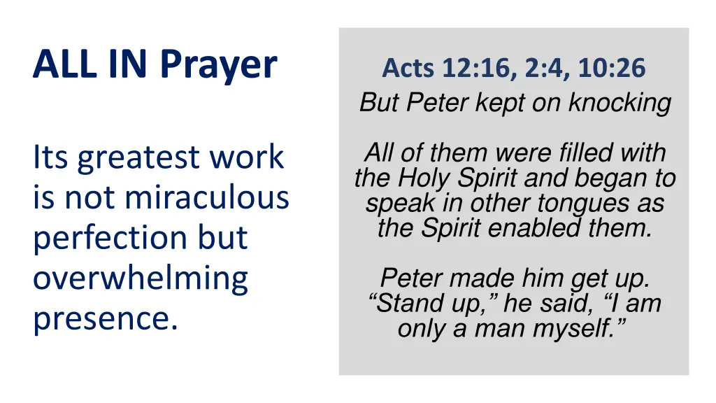 all in prayer 2