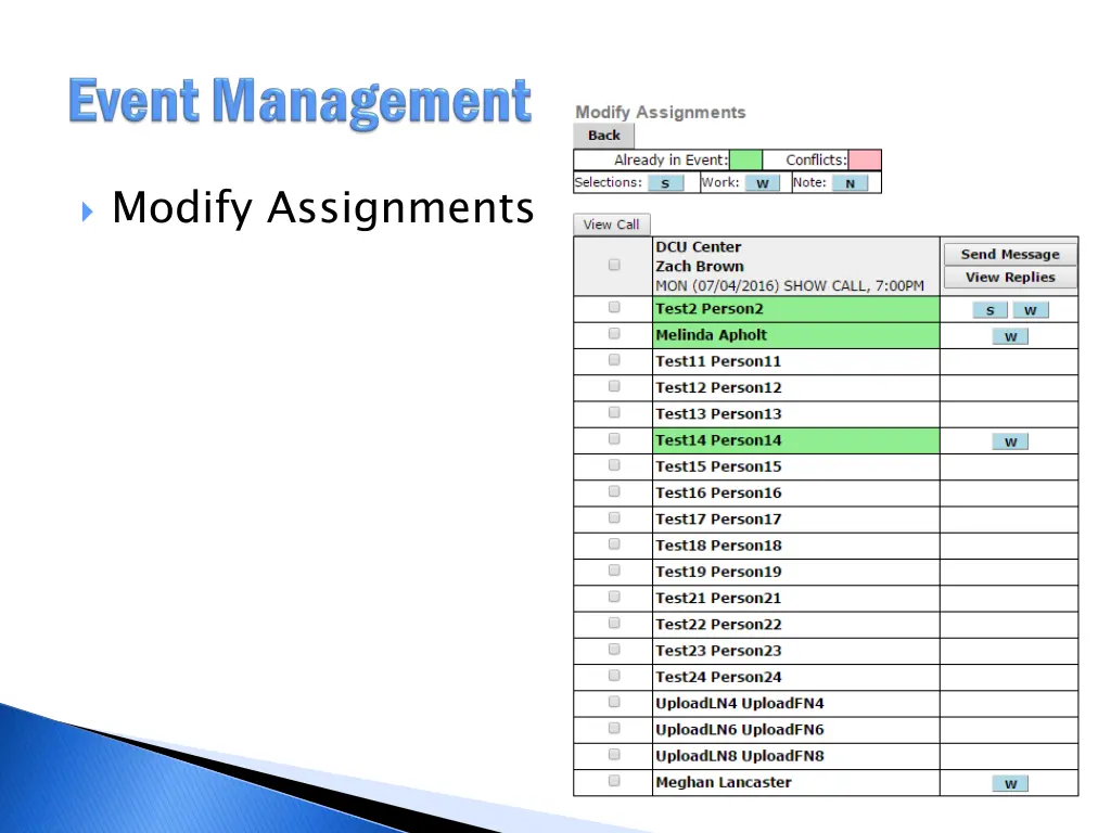 modify assignments