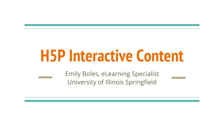 h5p interactive content