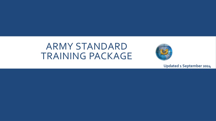 army standard training package