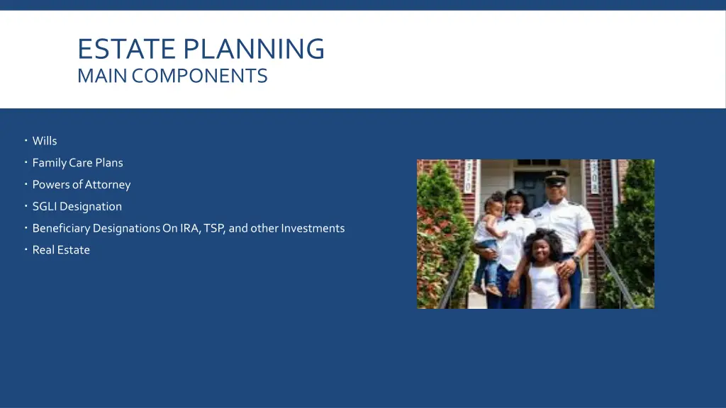 estate planning main components