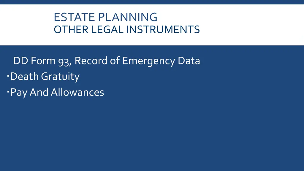 estate planning other legal instruments 6