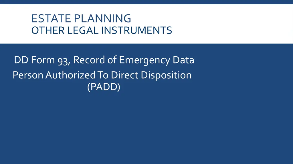 estate planning other legal instruments 7