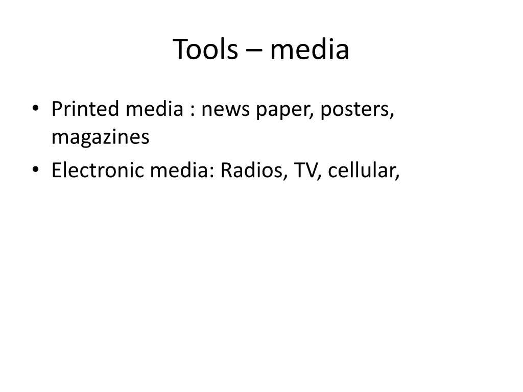 tools media