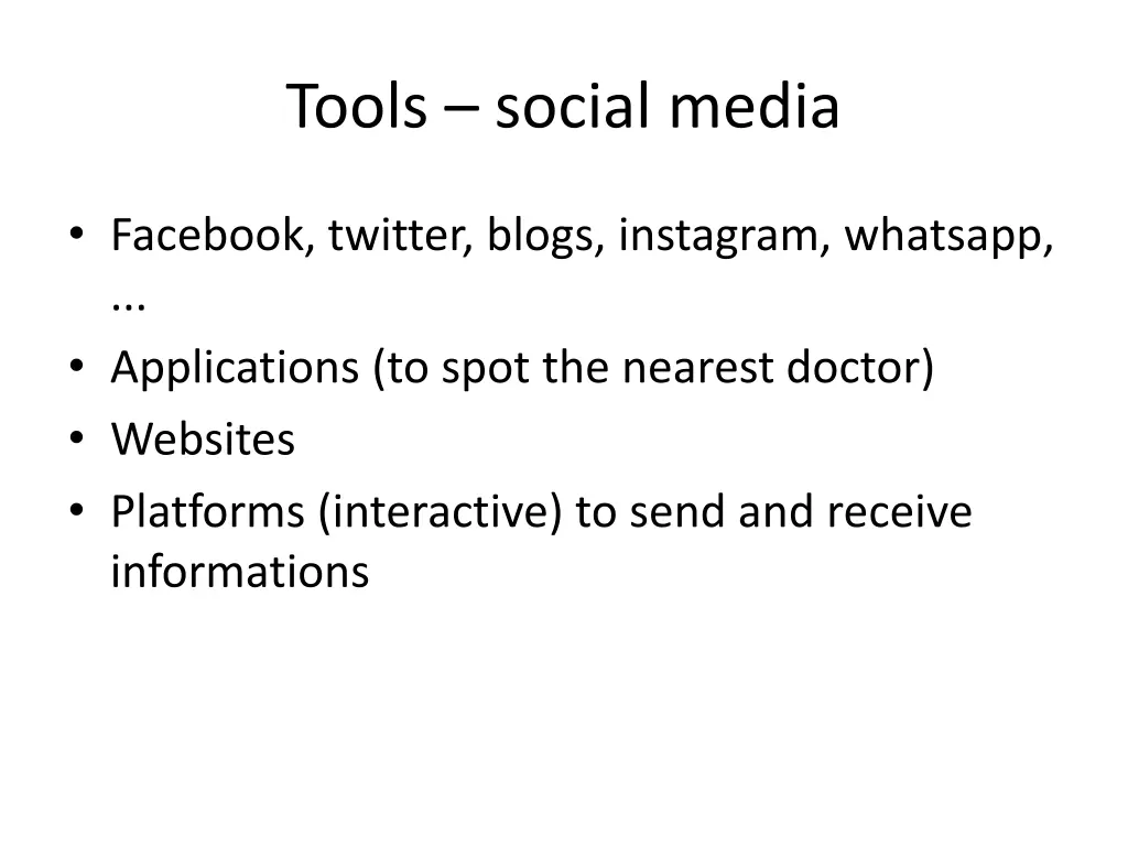 tools social media