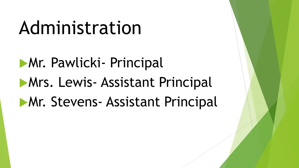 administration