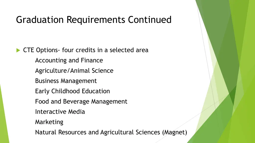 graduation requirements continued 3