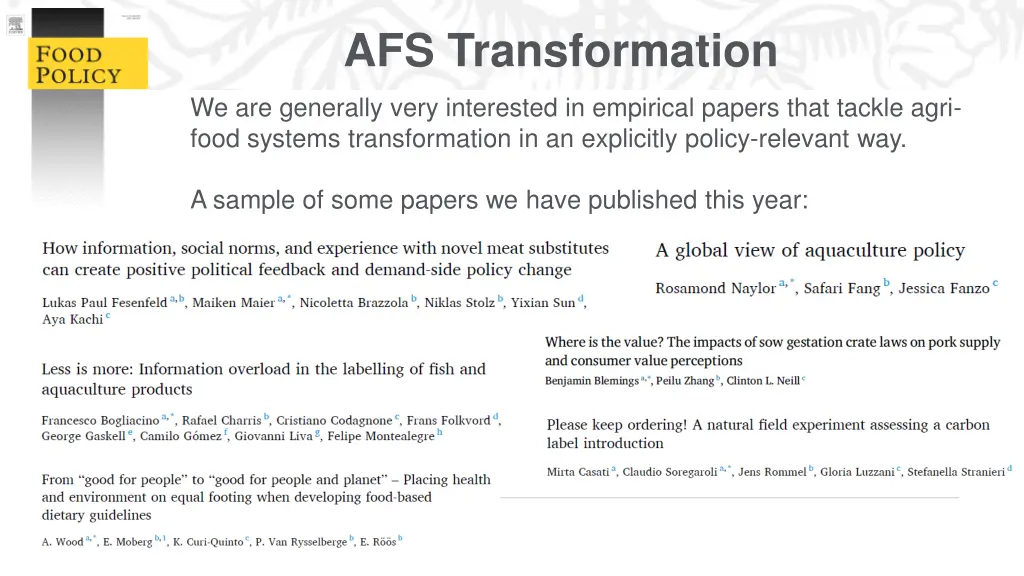 afs transformation
