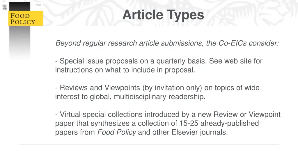 article types