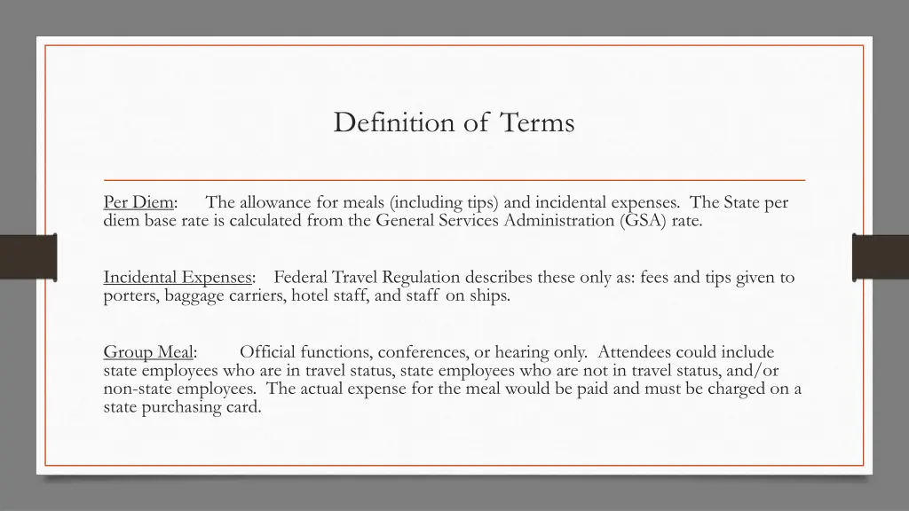 definition of terms