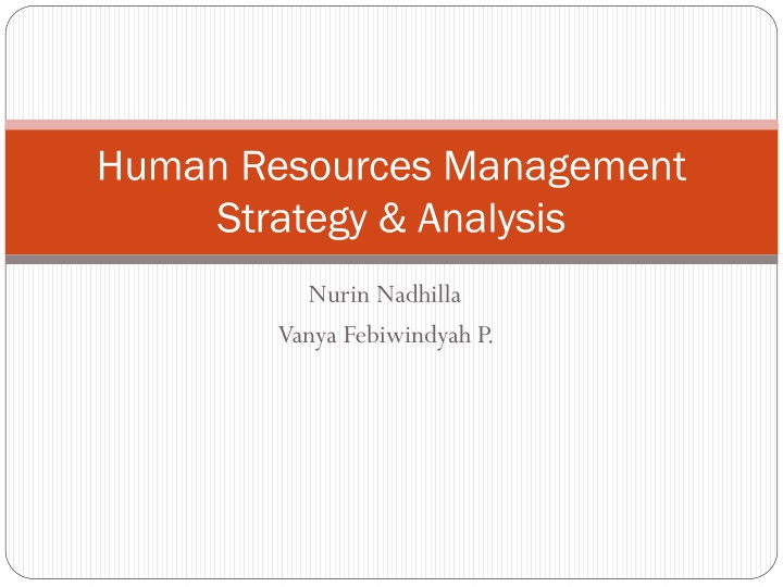 human resources management strategy analysis