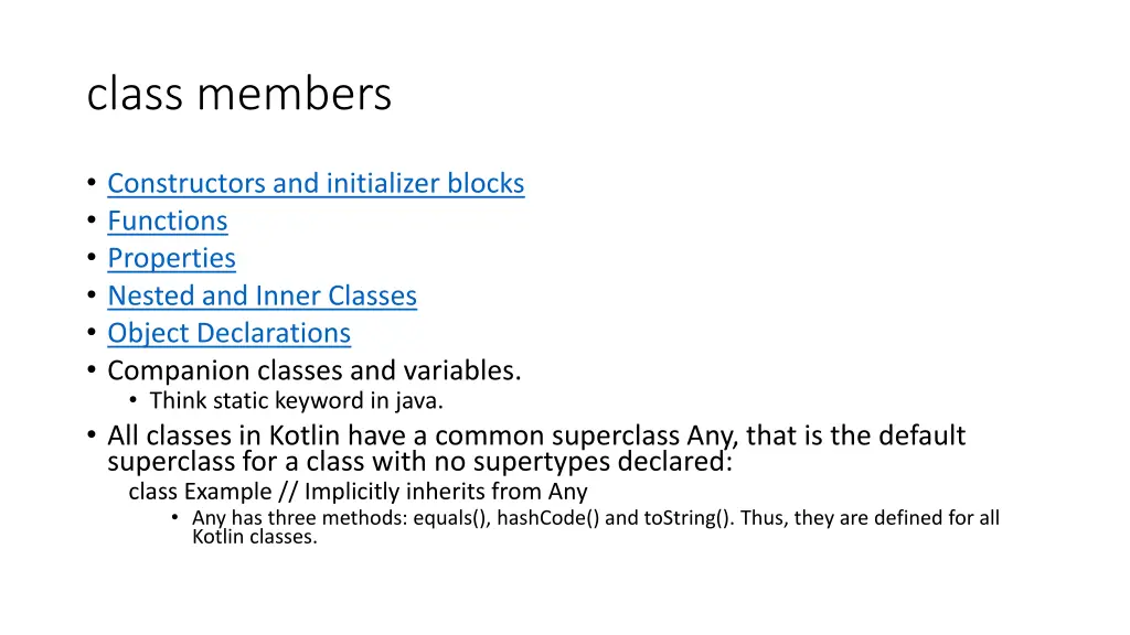 class members