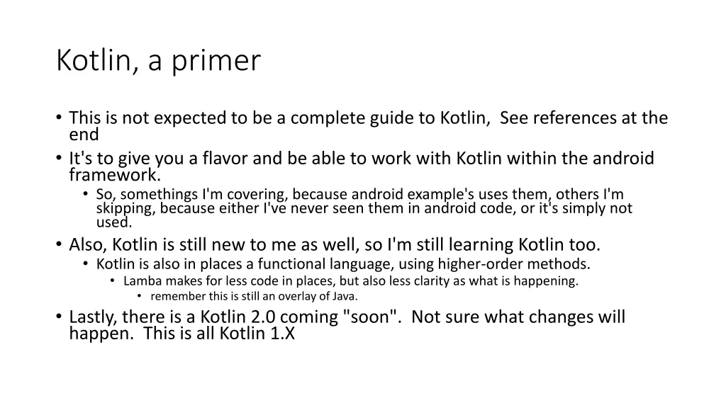 kotlin a primer