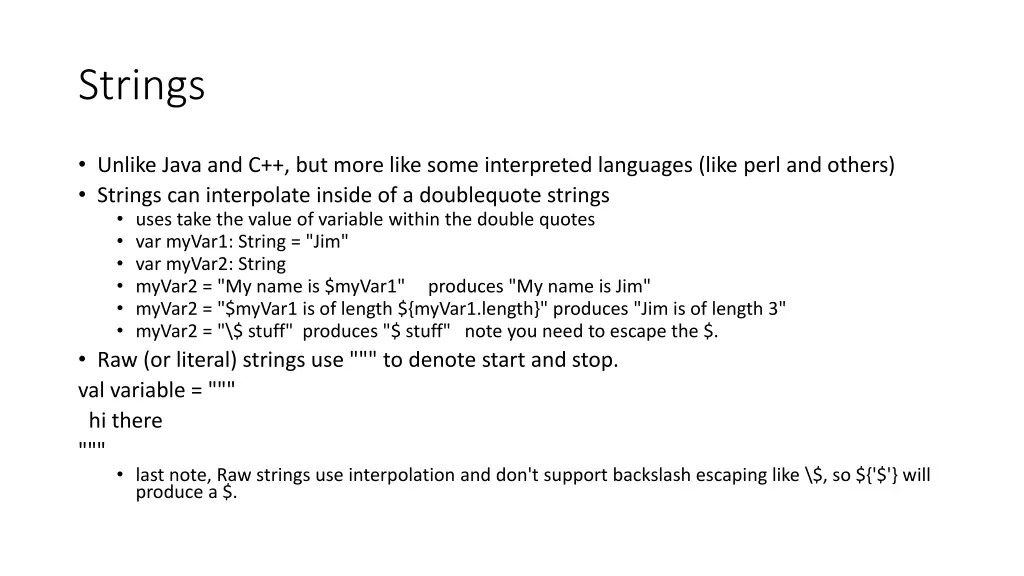 strings