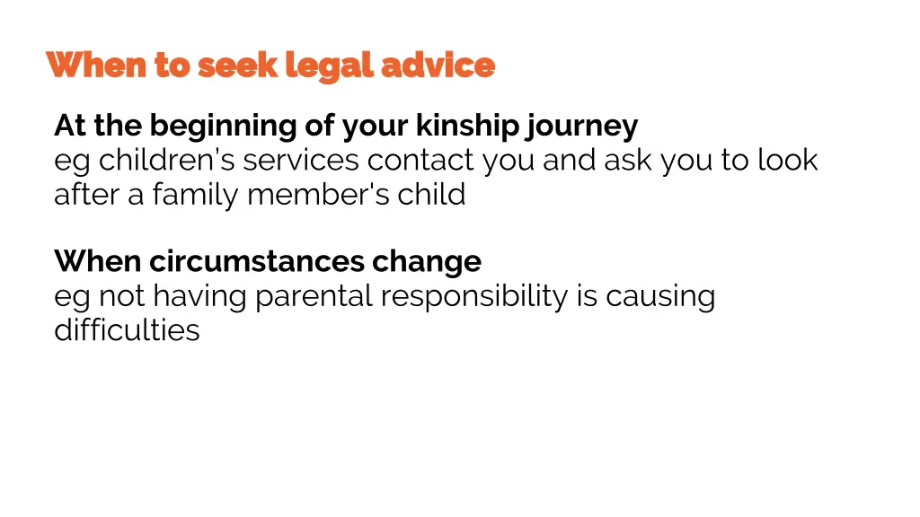 when to seek legal advice when to seek legal