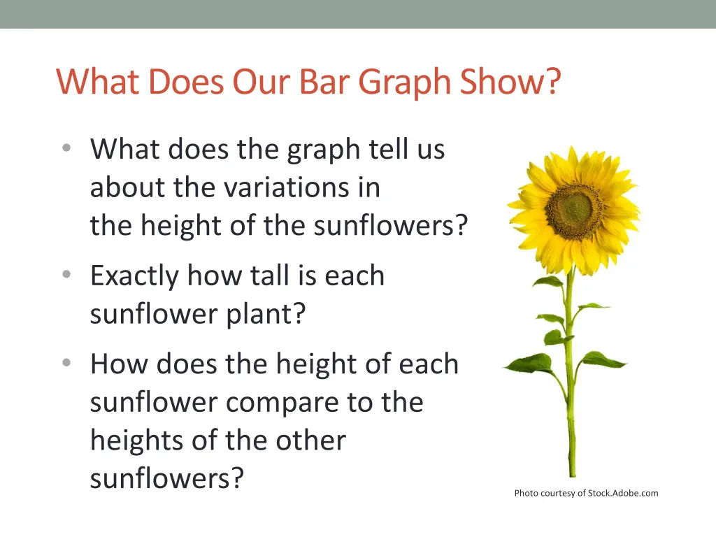 what does our bar graph show 1