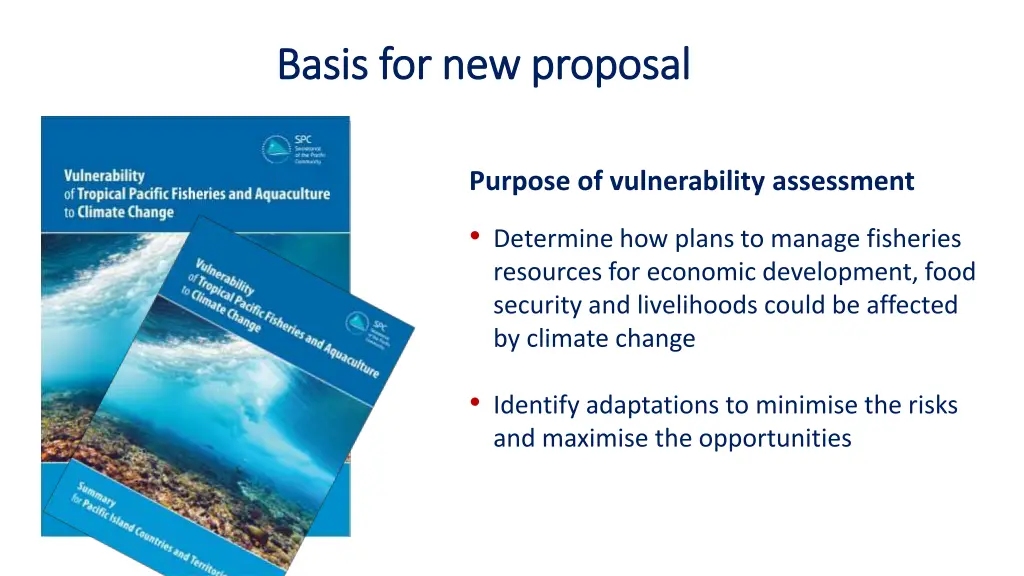 basis for new proposal basis for new proposal