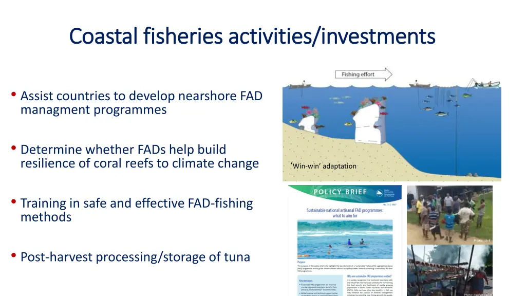 coastal fisheries activities investments coastal