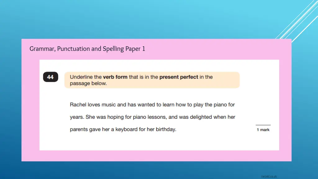 grammar punctuation and spelling paper 1