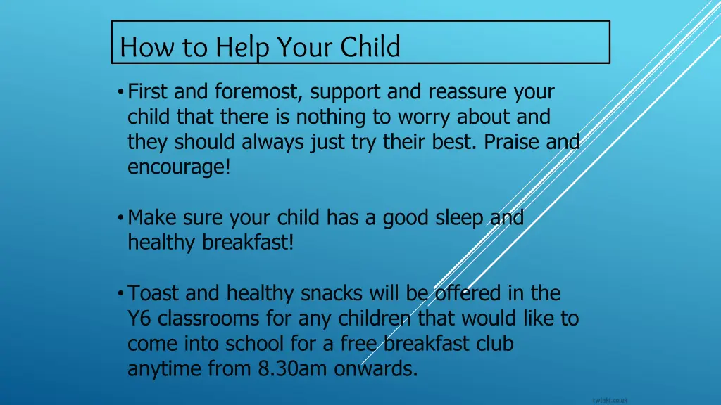 how to help your child