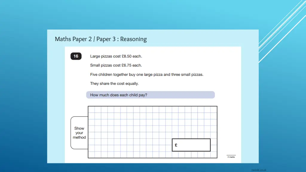 maths paper 2 paper 3 reasoning