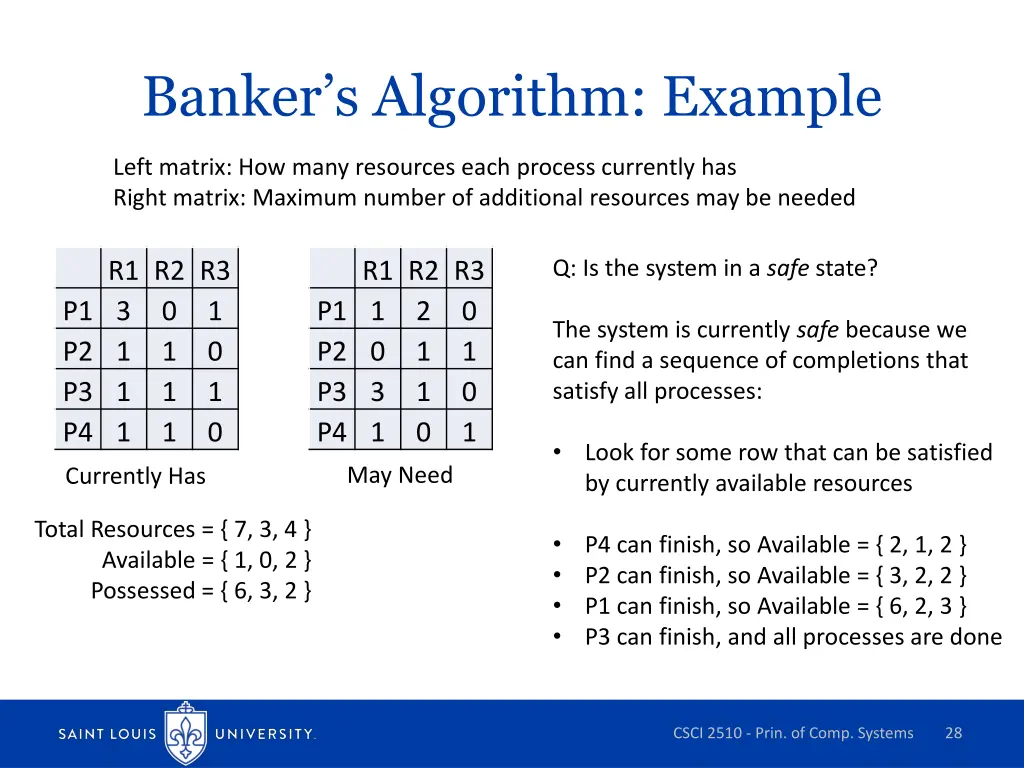 banker s algorithm example
