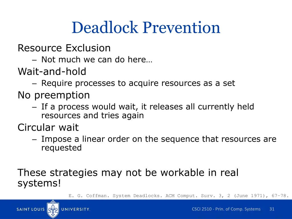 deadlock prevention 1