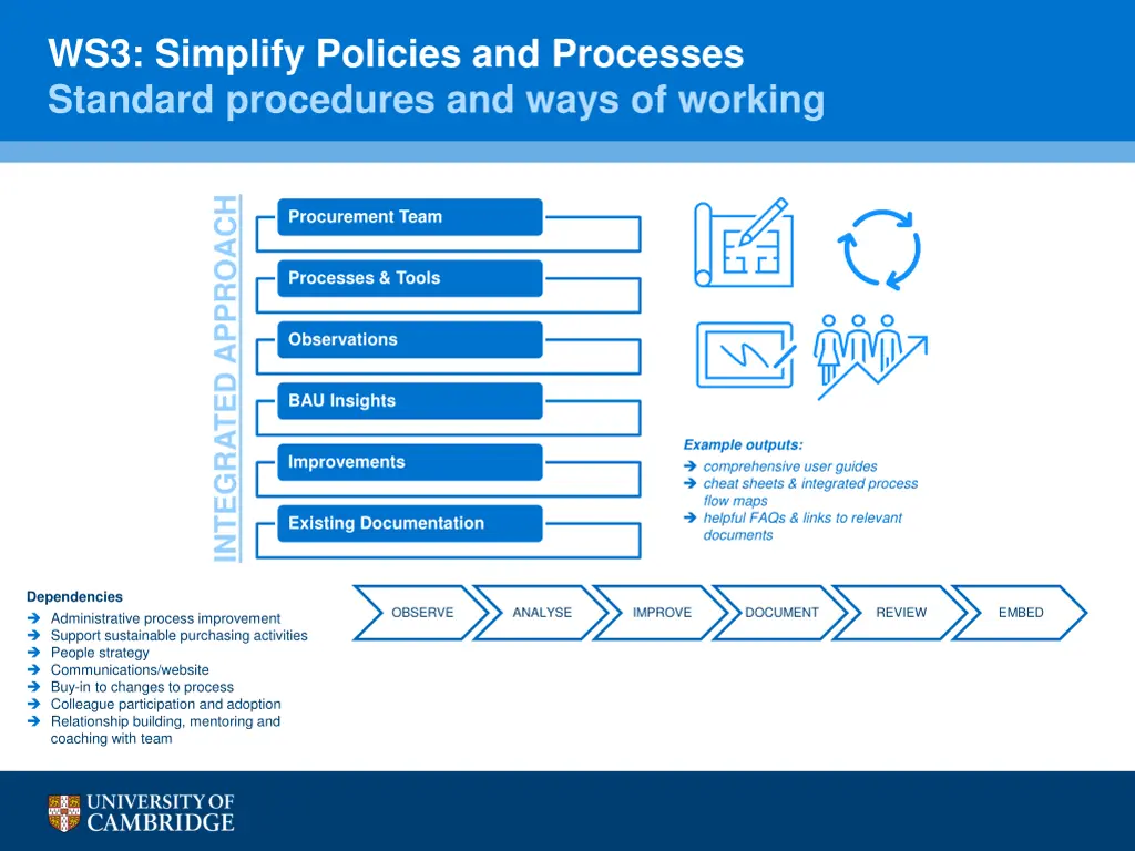 ws3 simplify policies and processes standard