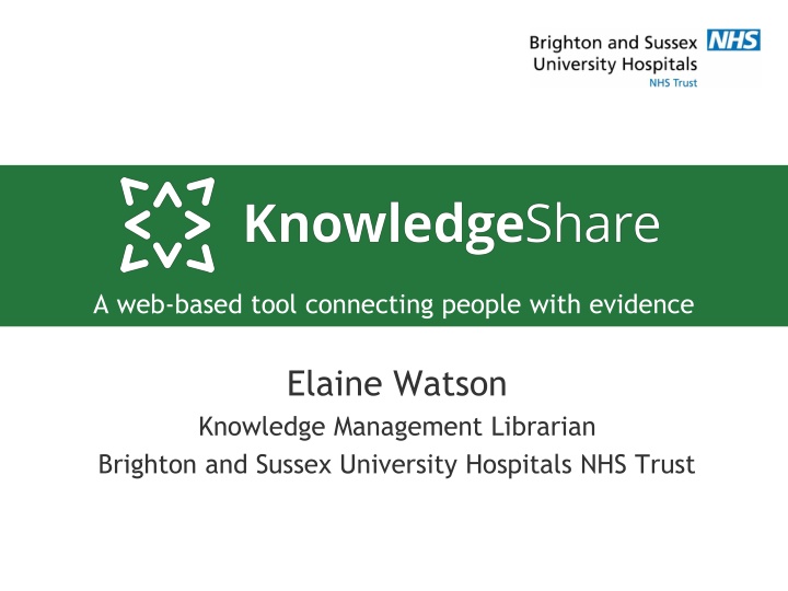 a web based tool connecting people with evidence