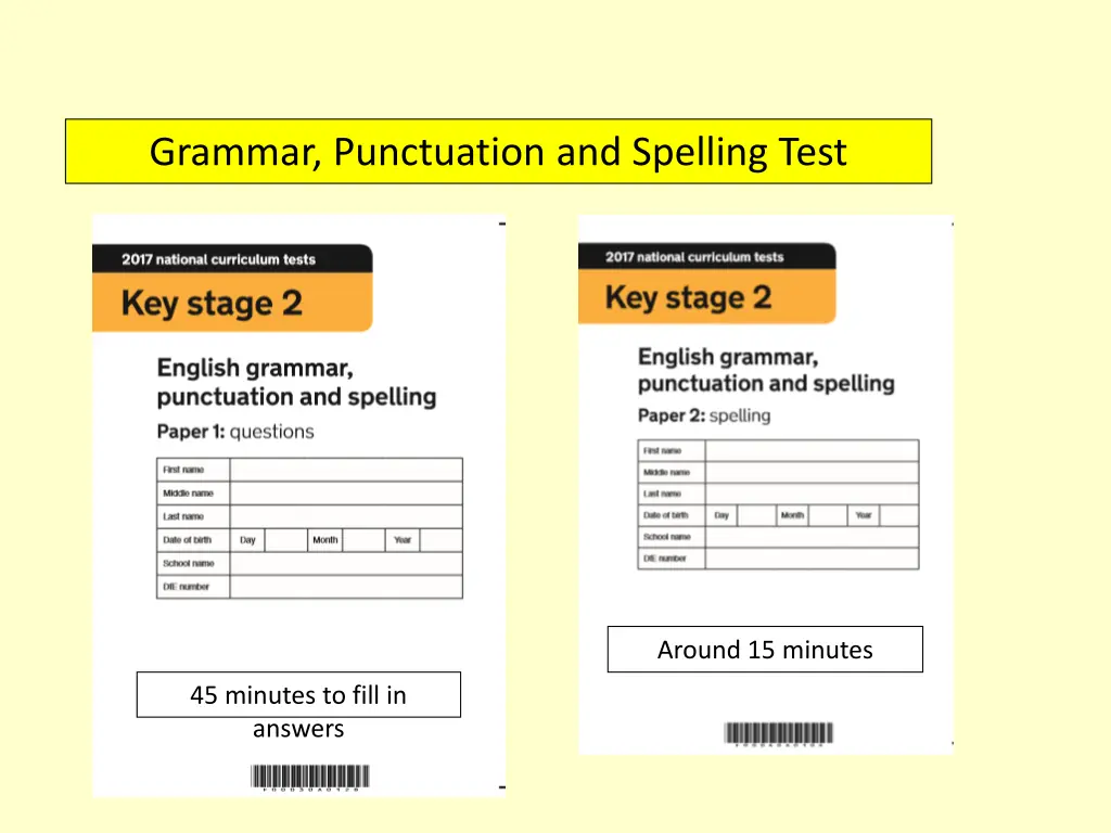 grammar punctuation and spelling test