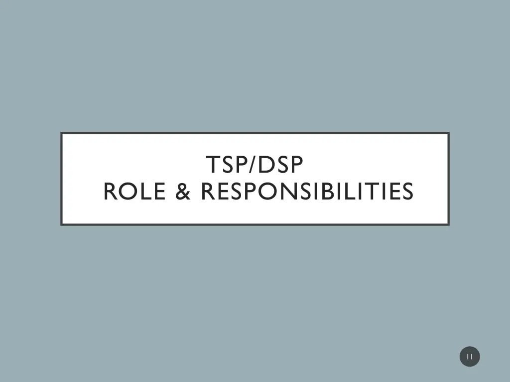tsp dsp