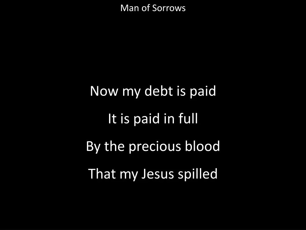 man of sorrows 10