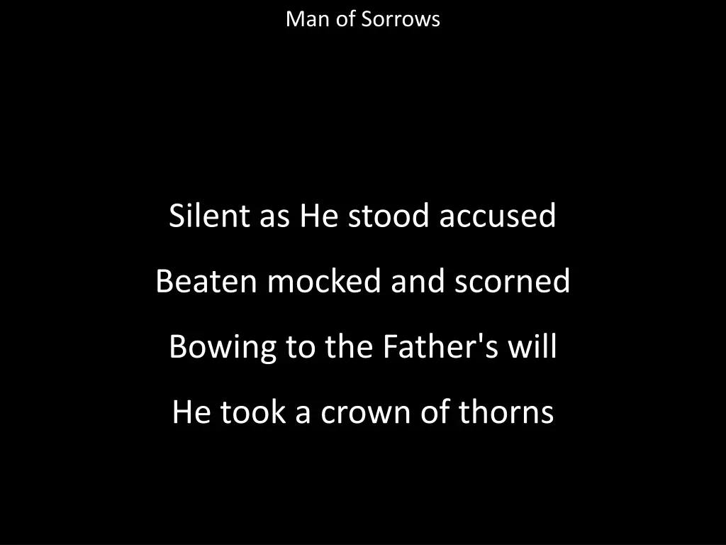 man of sorrows 2