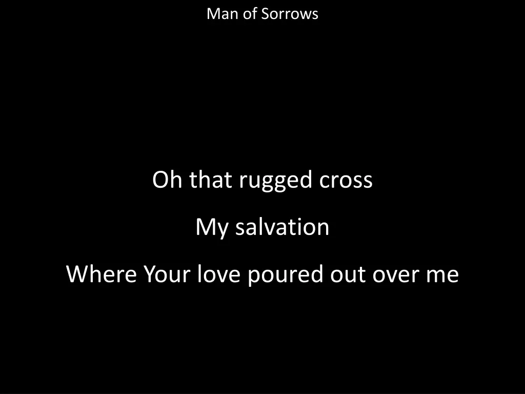 man of sorrows 3